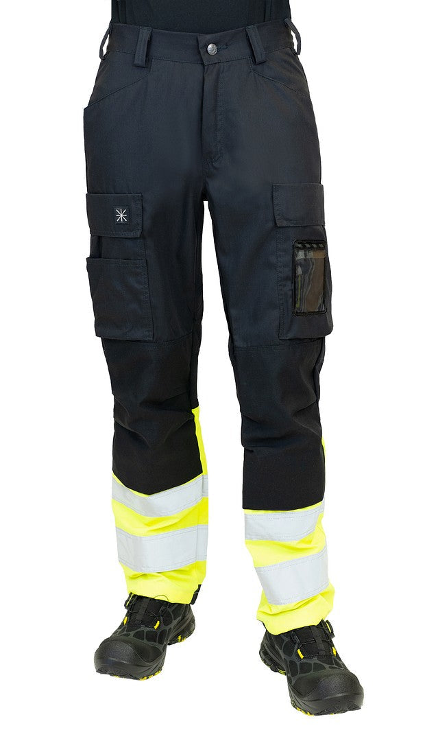 Turva housut – 6183 - HV-keltainen/Musta