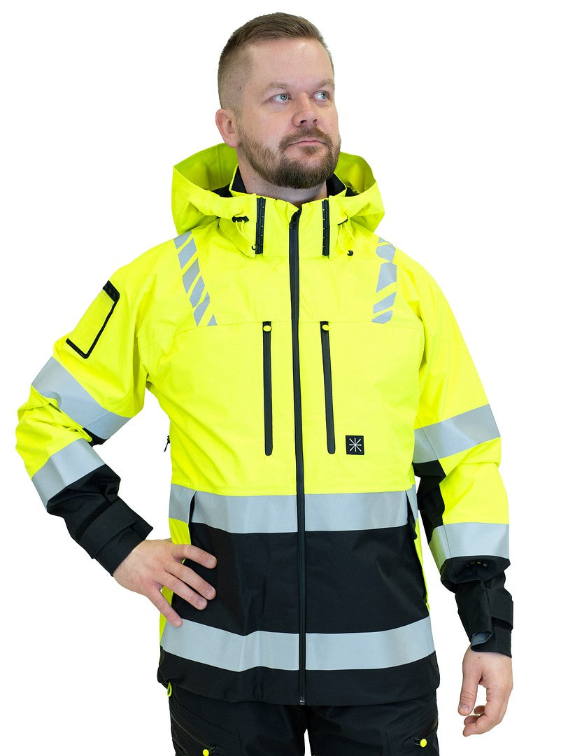 Turva kuoritakki – 6230 - HV-keltainen/Musta