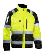 Turva takki – 6192 - HV-keltainen/Musta