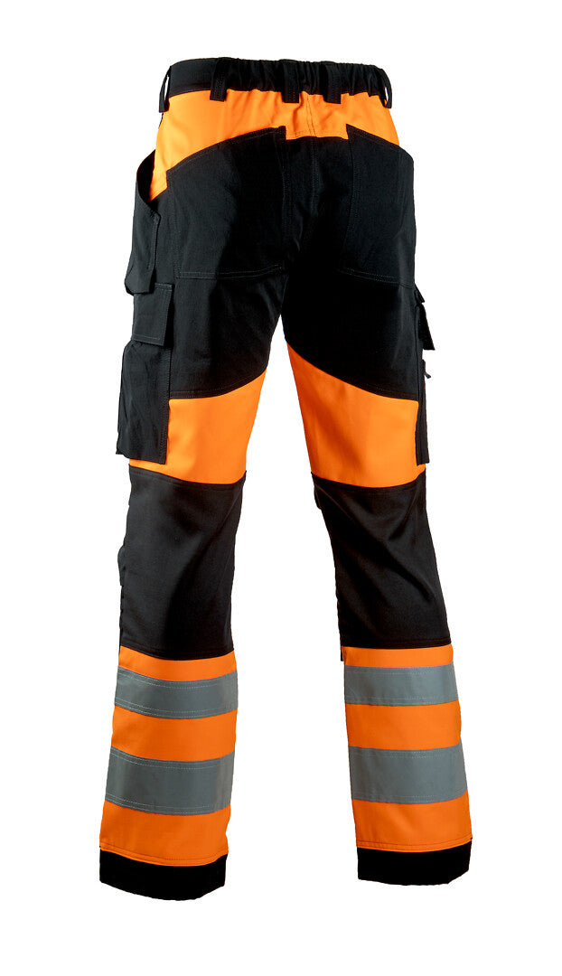 Turva stretch housut – 6168 - HV-oranssi/Musta