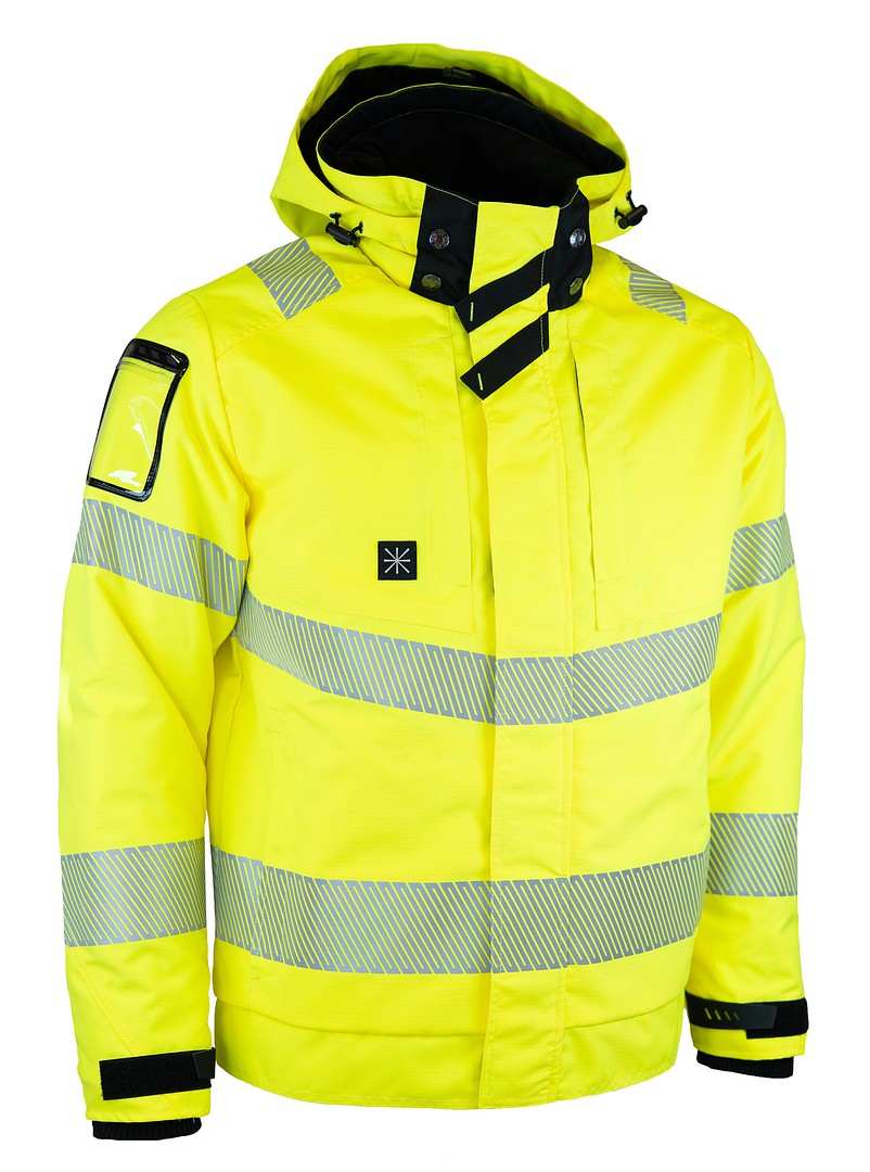 Turva talvikuoritakki – 60591 - HV-keltainen/Musta