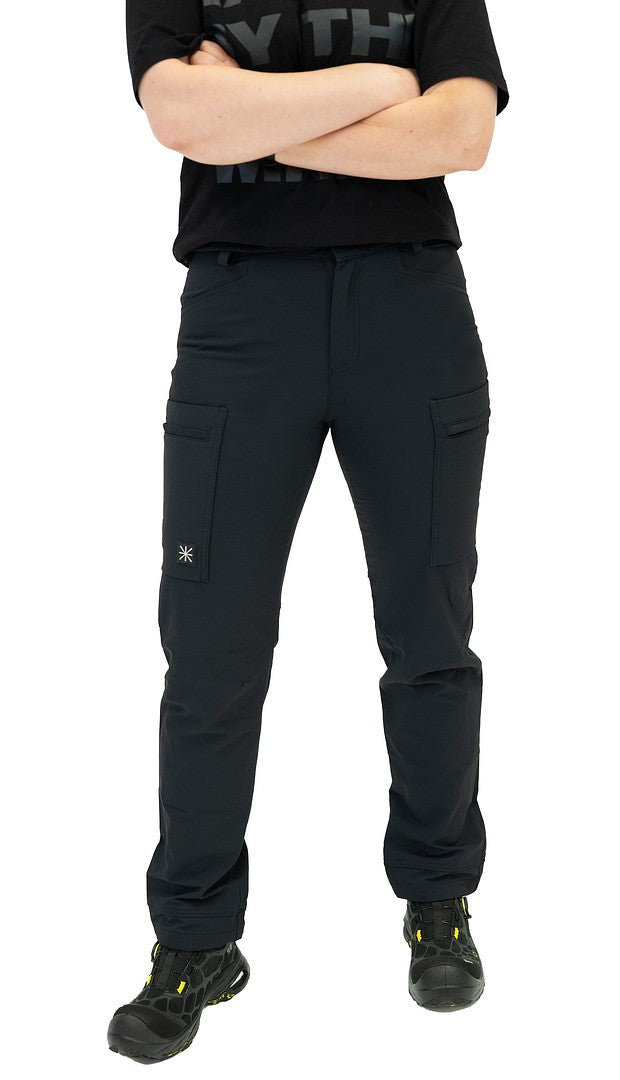 Naisten stretch housut – 6193 - Musta
