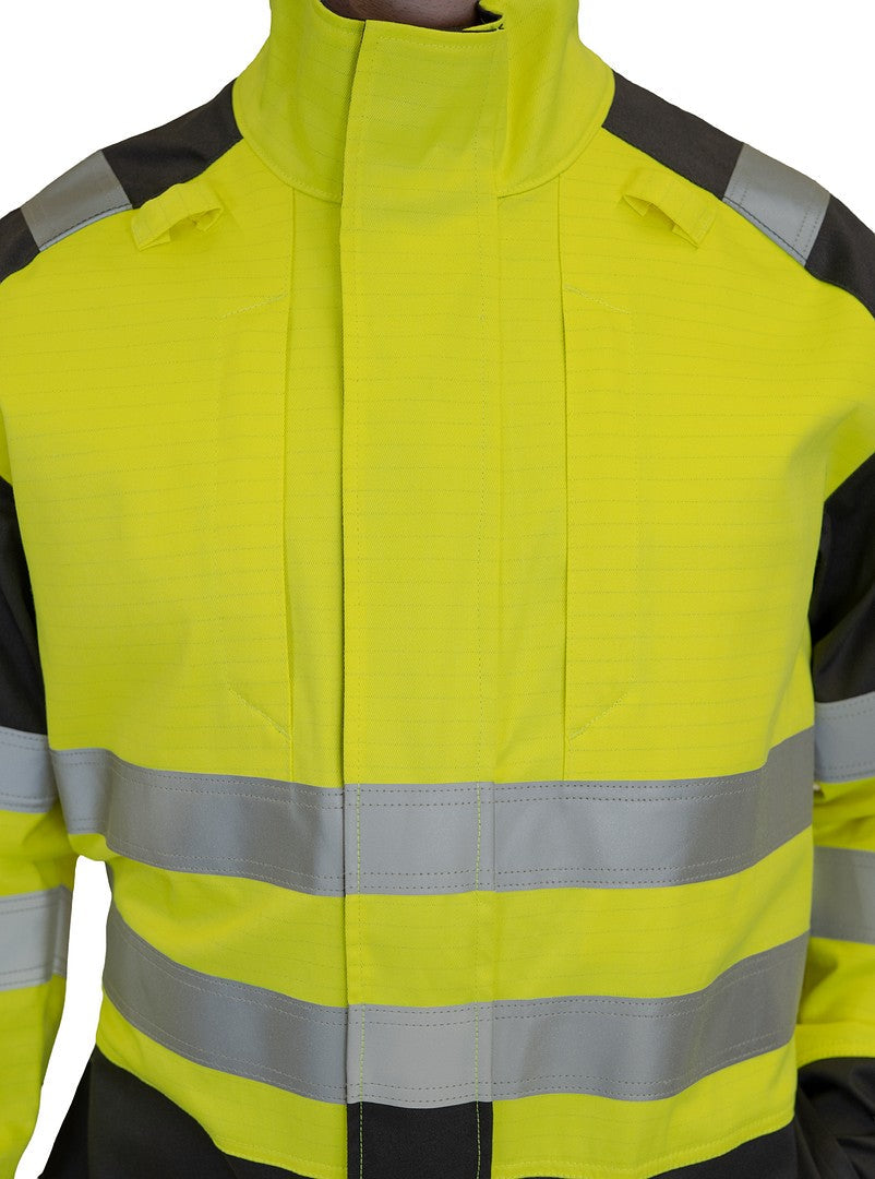 MultiStretch haalari – 6215 - HV-keltainen/Harmaa