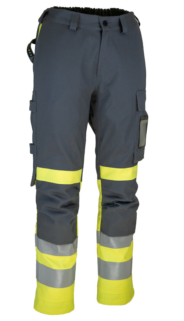 MultiChem housut – 6447 - HV-keltainen/Harmaa