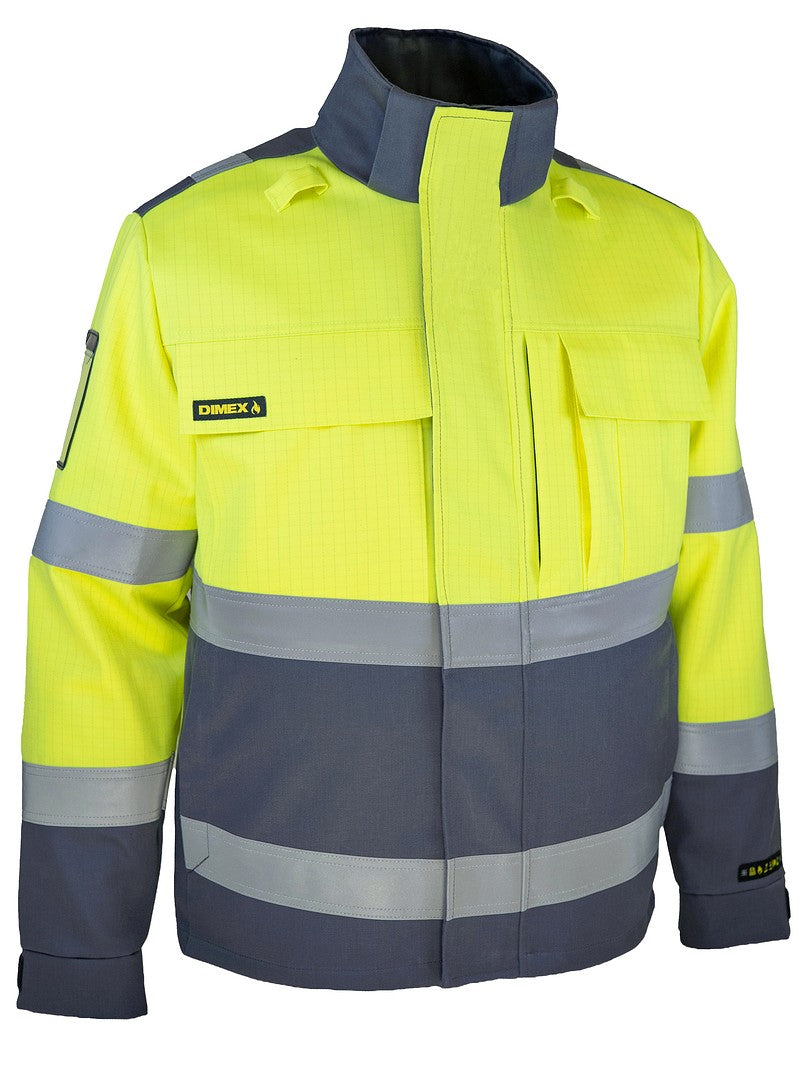 MultiChem talvitakki – 6444 - HV-keltainen/Harmaa