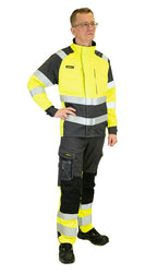 MultiStretch takki – 6124 - HV-keltainen/Harmaa