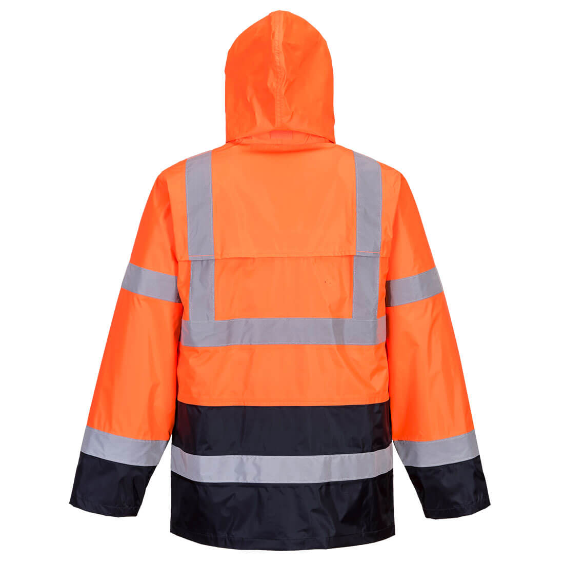 Perinteinen Hi-Vis kontrasti sadetakki - Oranssi/navy