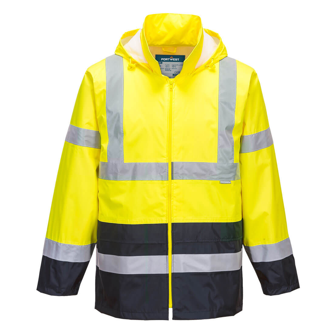 Perinteinen Hi-Vis kontrasti sadetakki
