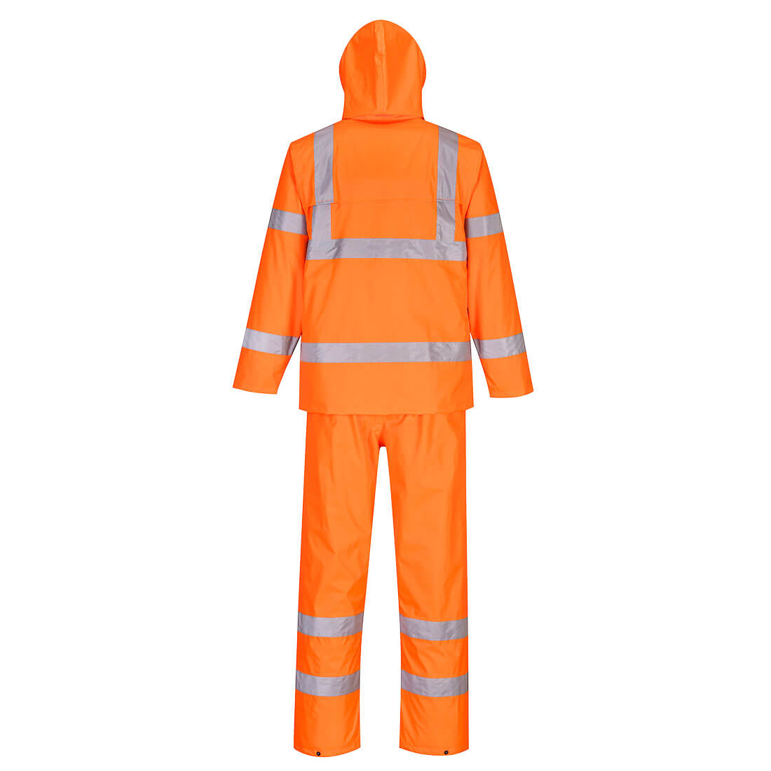 Hi-Vis pieneen tilaan pakattava sadeasu - Oranssi