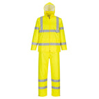 Hi-Vis pieneen tilaan pakattava sadeasu - Keltainen