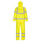 Hi-Vis pieneen tilaan pakattava sadeasu - Keltainen