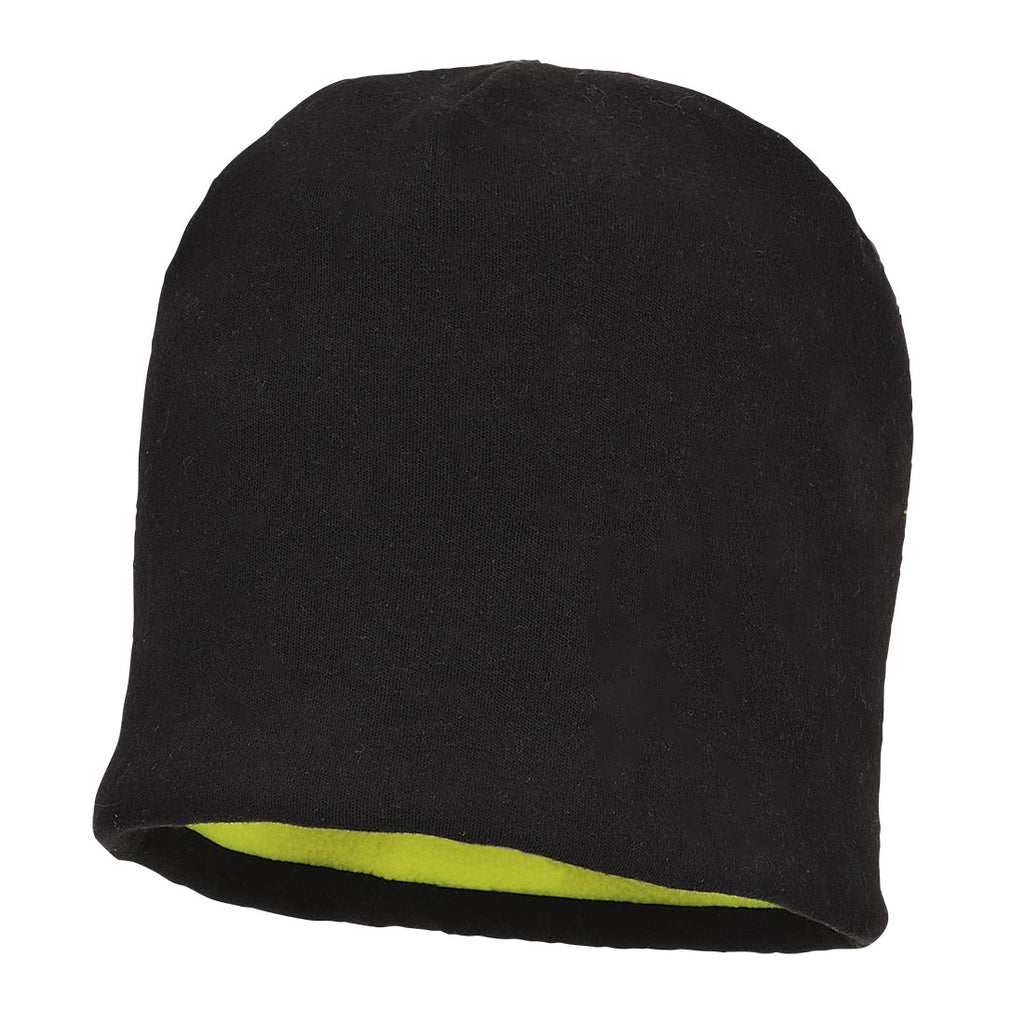 Käännettävä Beanie-hattu - Kelta/musta