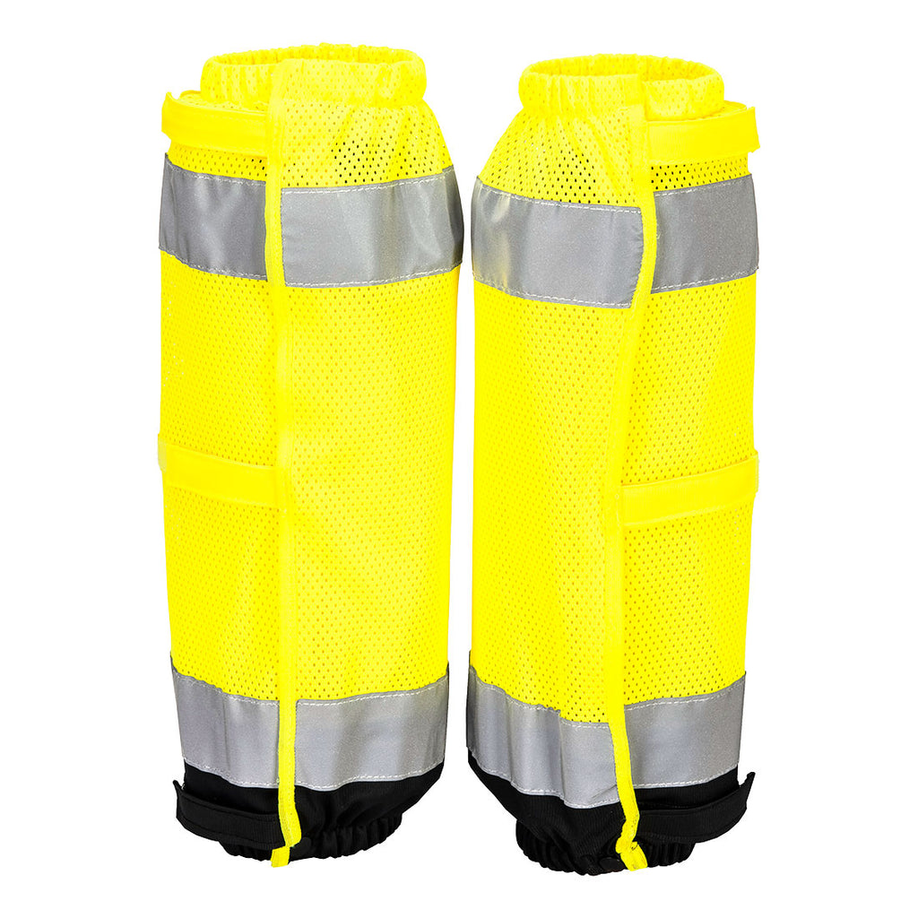 2-väriset Hi-Vis säärystimet - Kelta/musta