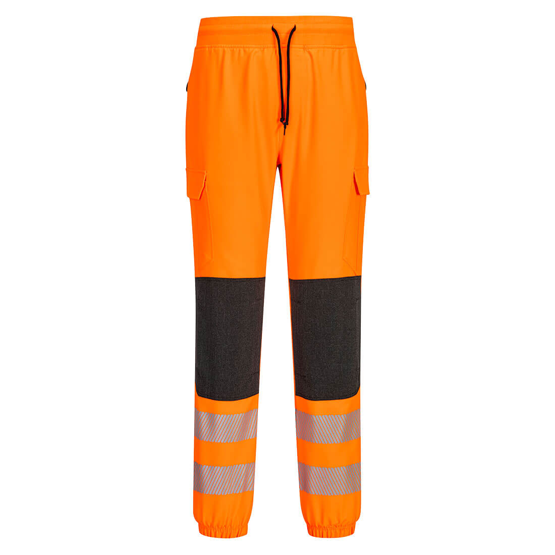 PW3 Hi-Vis Flexi työverkkarit - Oranssi/musta