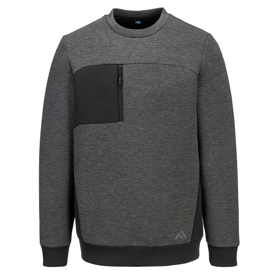 KX3 Tekninen Fleece collage-pusero - Metallinharmaa