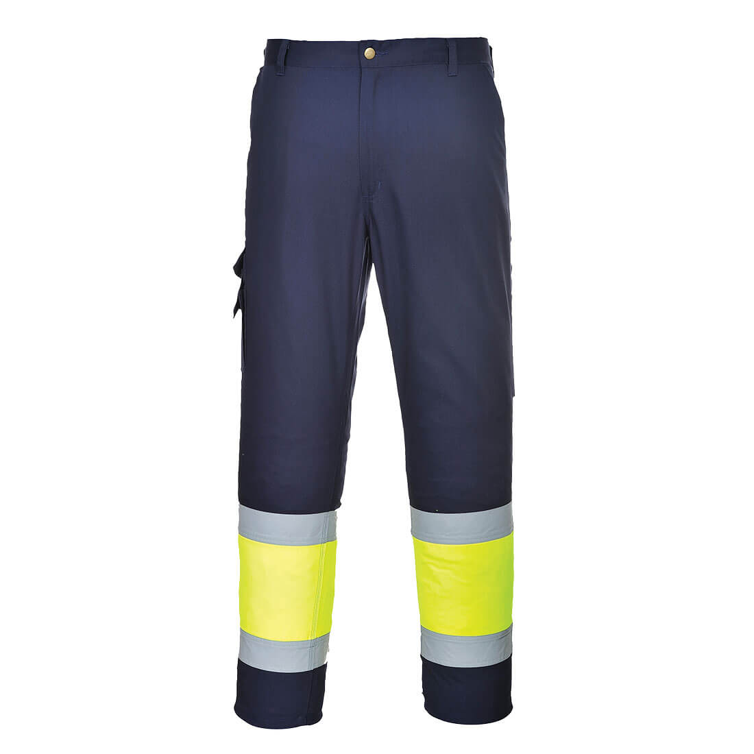 Kevyet Hi-Vis kaksisävy Combat-housut - Kelta/navy