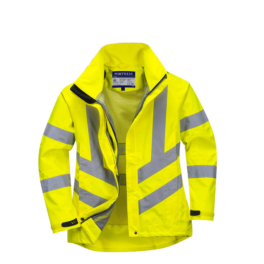 Naisten hengittävä HiVis-takki - Keltainen