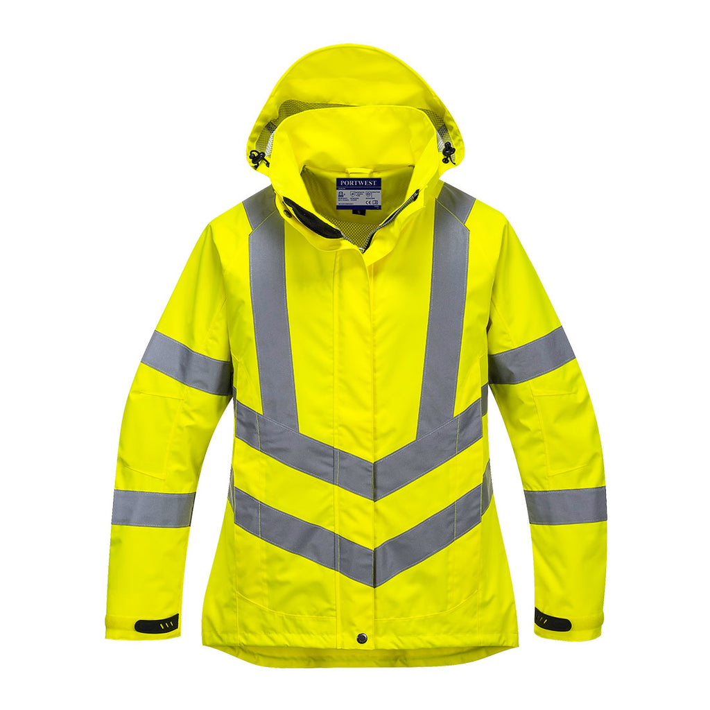 Naisten hengittävä HiVis-takki - Keltainen