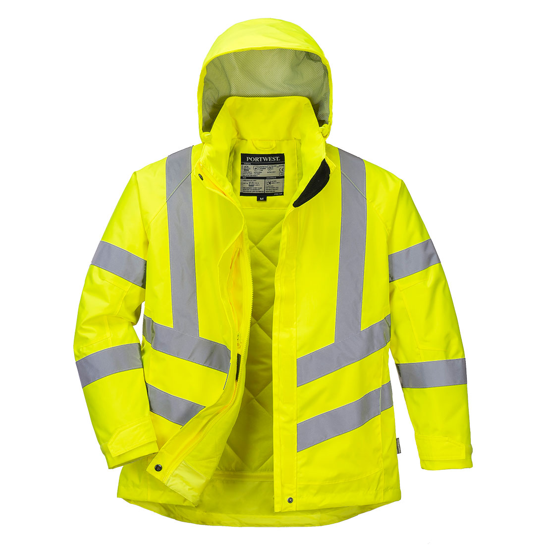 Naisten Hi-Vis talvitakki - Keltainen