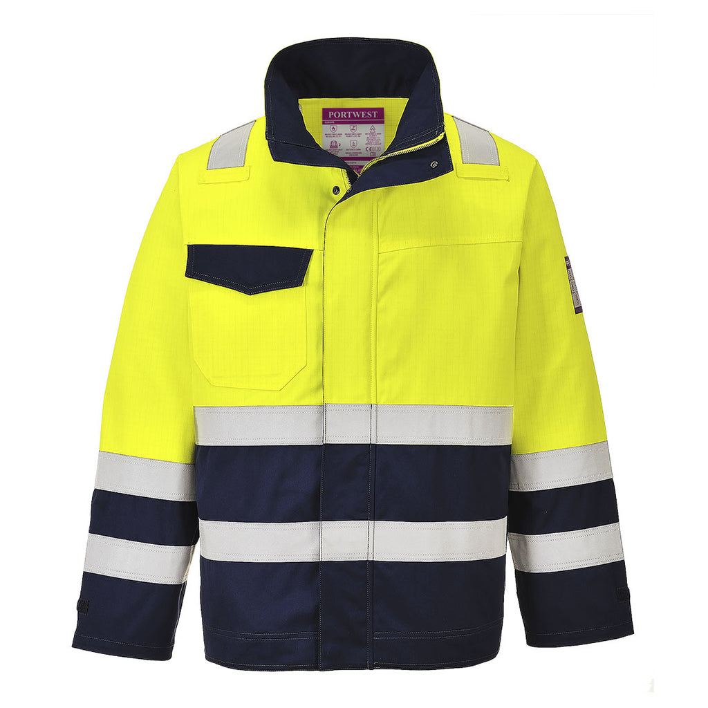 HiVis Modaflame-takki - Kelta/navy