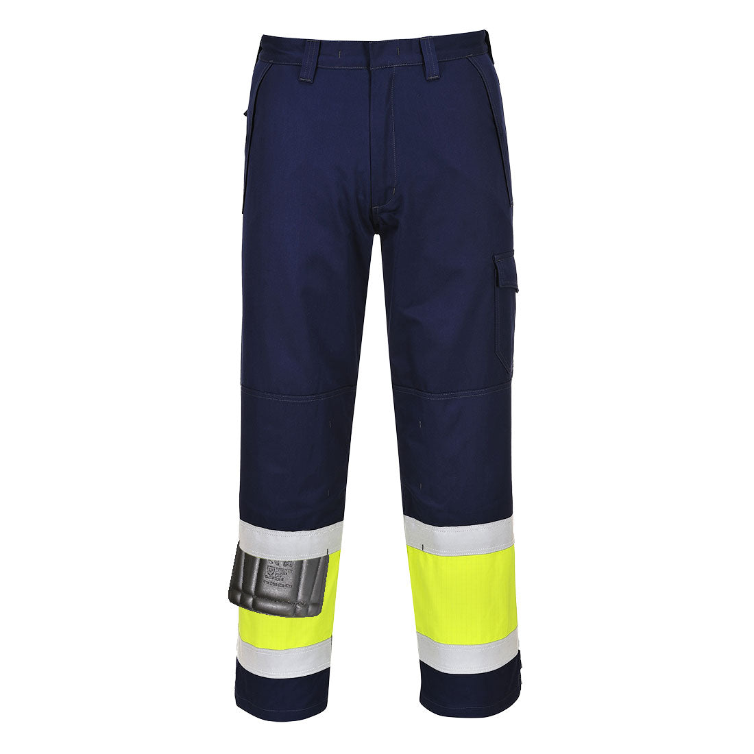 Hi-Vis MODAFLAME housut - Kelta/navy