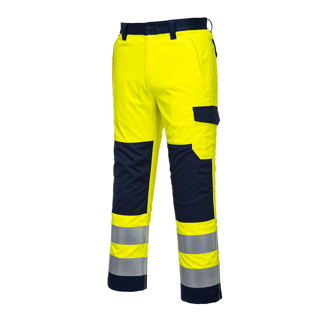 Hi-Vis MODAFLAME housut - Kelta/navy