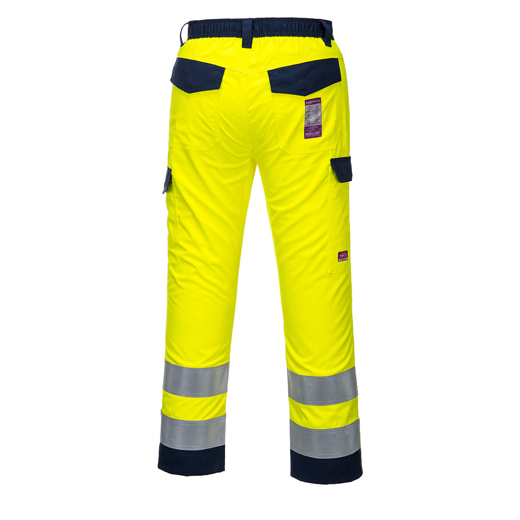 Hi-Vis MODAFLAME housut - Kelta/navy