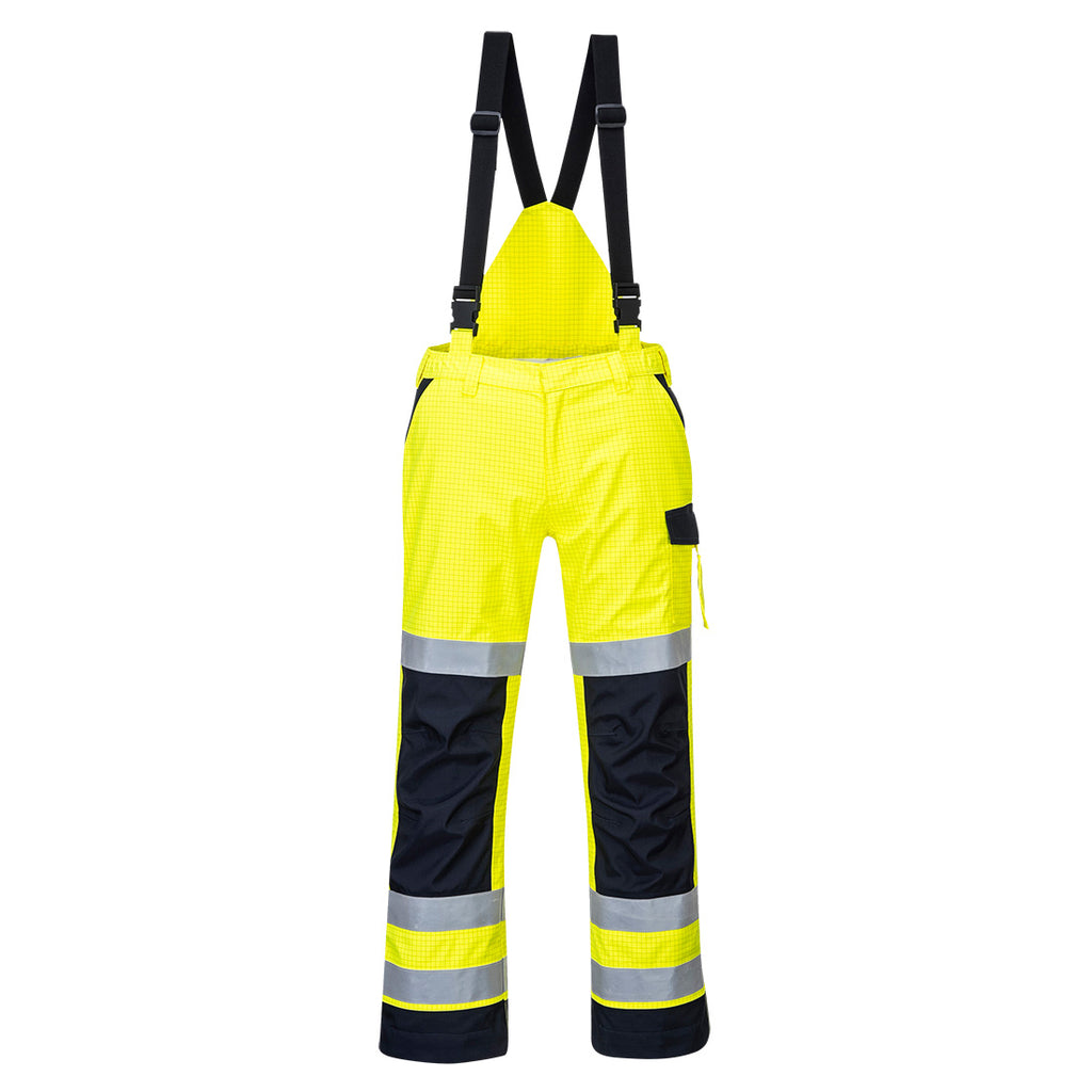 Modaflame Valokaarisuojatut Multinorm sadehousut - Kelta/navy