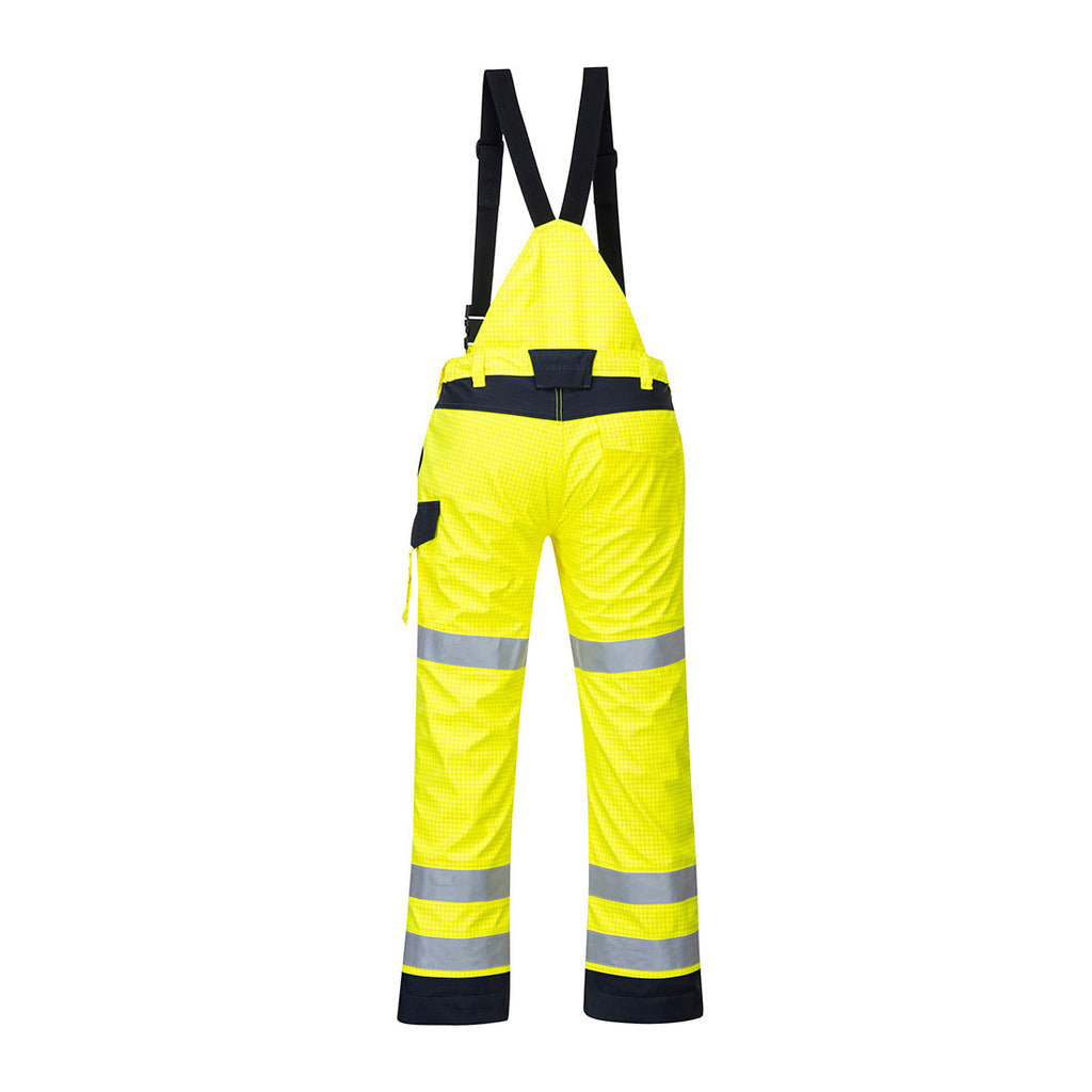 Modaflame Valokaarisuojatut Multinorm sadehousut - Kelta/navy