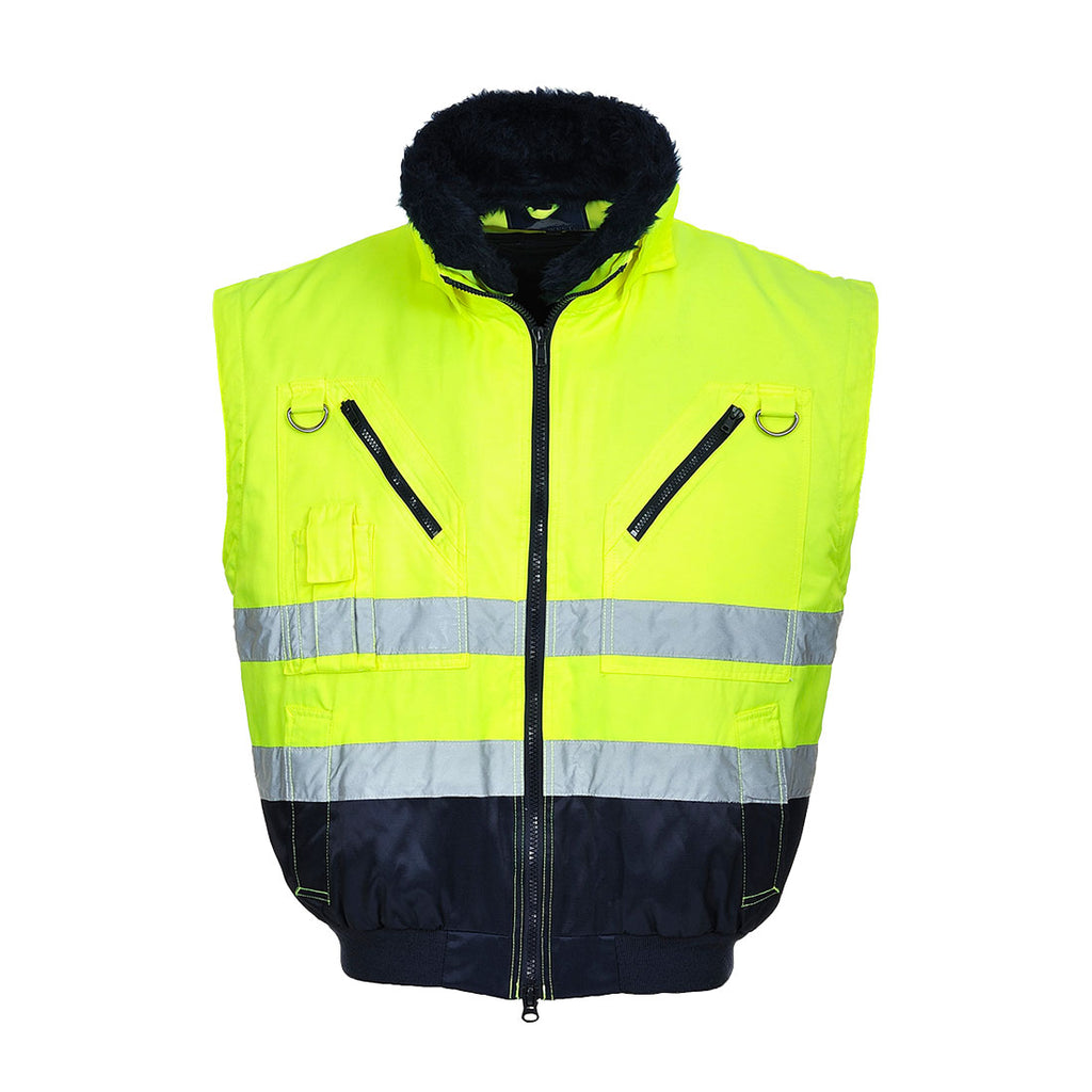 PW3 Hi-Vis 3-in-1 Pilottitakki - Kelta/navy