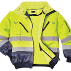PW3 Hi-Vis 3-in-1 Pilottitakki - Kelta/navy