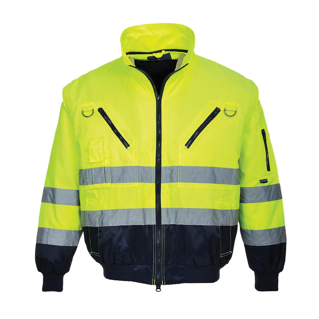 PW3 Hi-Vis 3-in-1 Pilottitakki - Kelta/navy