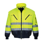 PW3 Hi-Vis 3-in-1 Pilottitakki - Kelta/navy