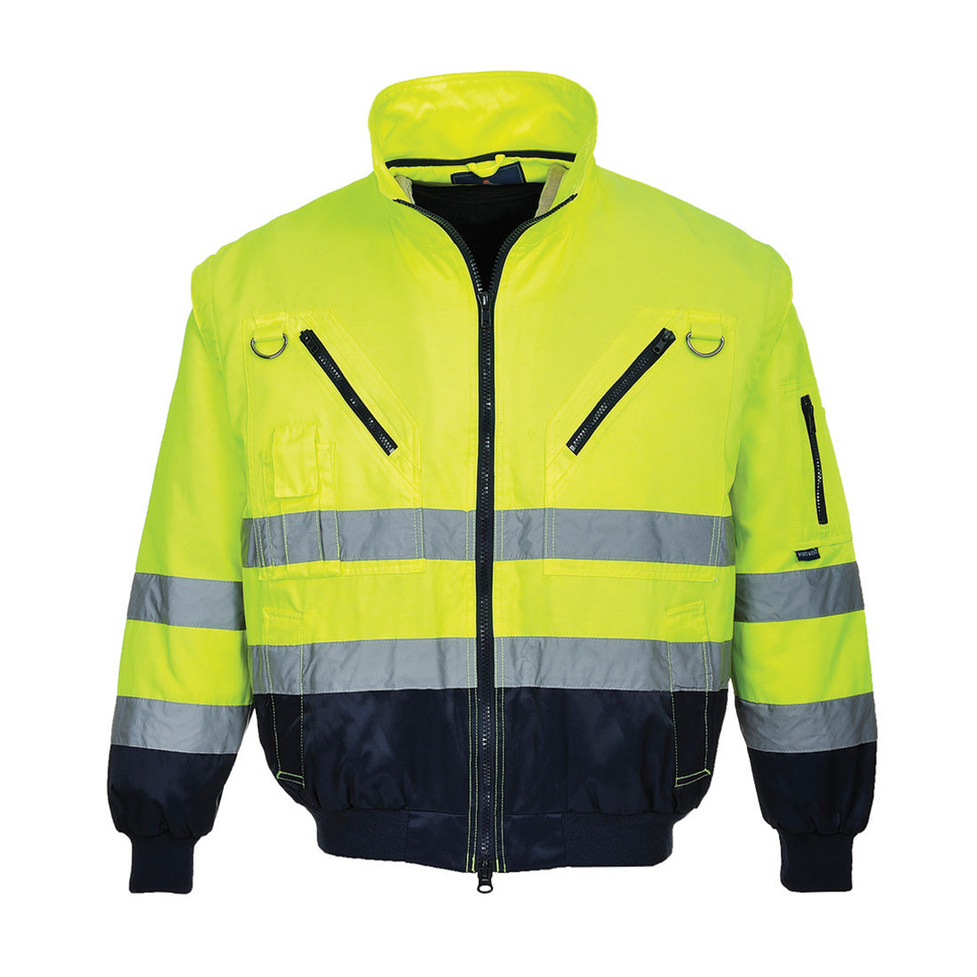 PW3 Hi-Vis 3-in-1 Pilottitakki - Kelta/navy