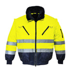 PW3 Hi-Vis 3-in-1 Pilottitakki - Kelta/navy