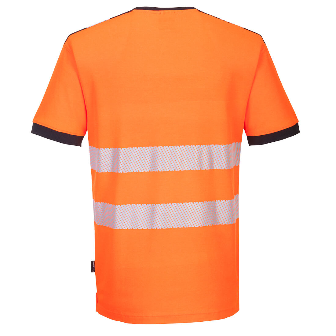 PW3 Hi-Vis V-kaulus T-paita - Oranssi/musta