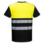PW3 Hi-Vis T-paita (Huomioluokka 1) - Musta/keltainen