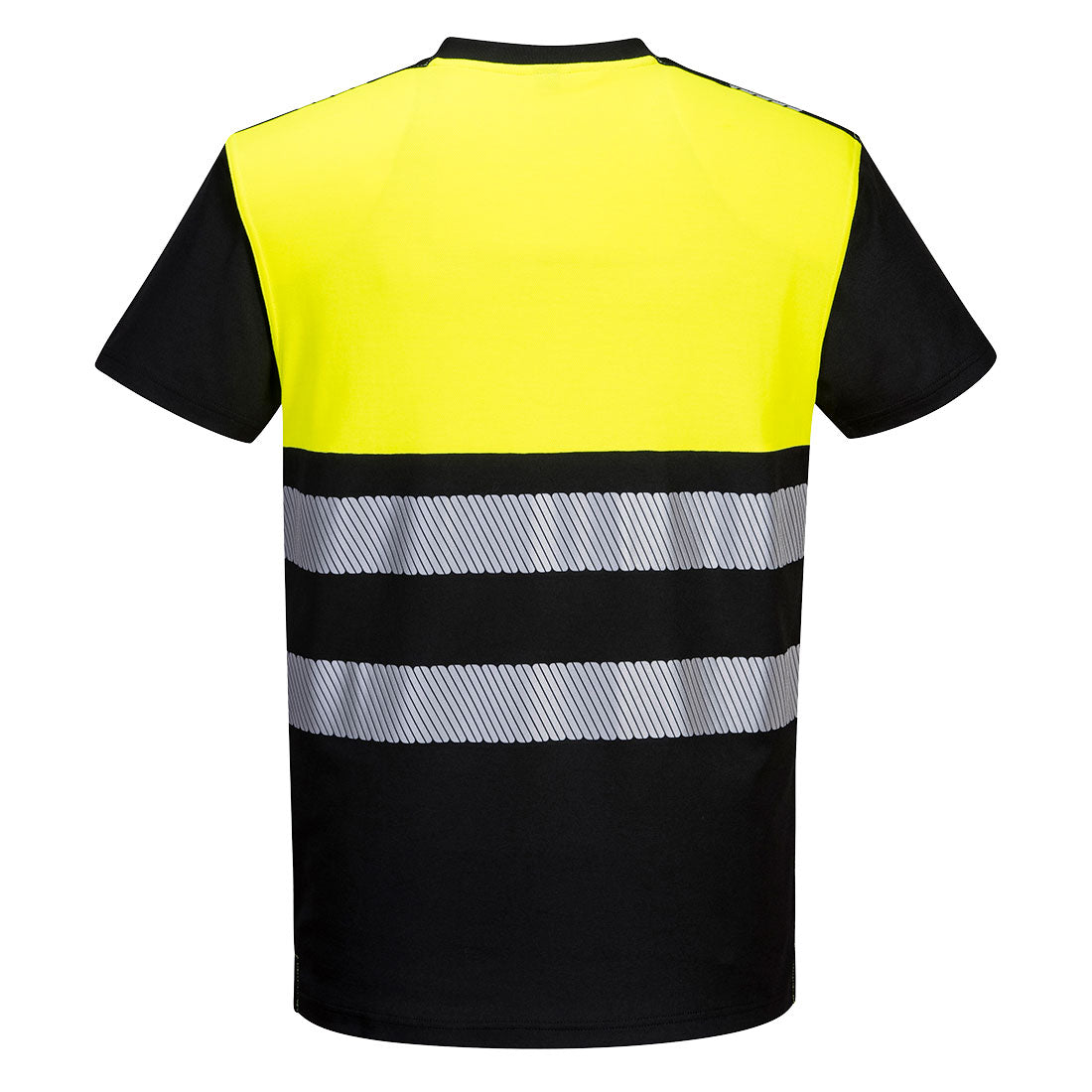 PW3 Hi-Vis T-paita (Huomioluokka 1) - Musta/keltainen