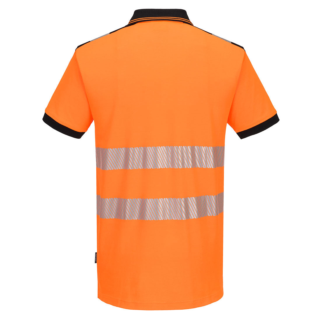 PW3 Hi-Vis Cotton Comfort pikeepaita - Oranssi/musta