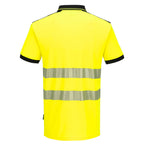 PW3 Hi-Vis Cotton Comfort pikeepaita - Kelta/musta