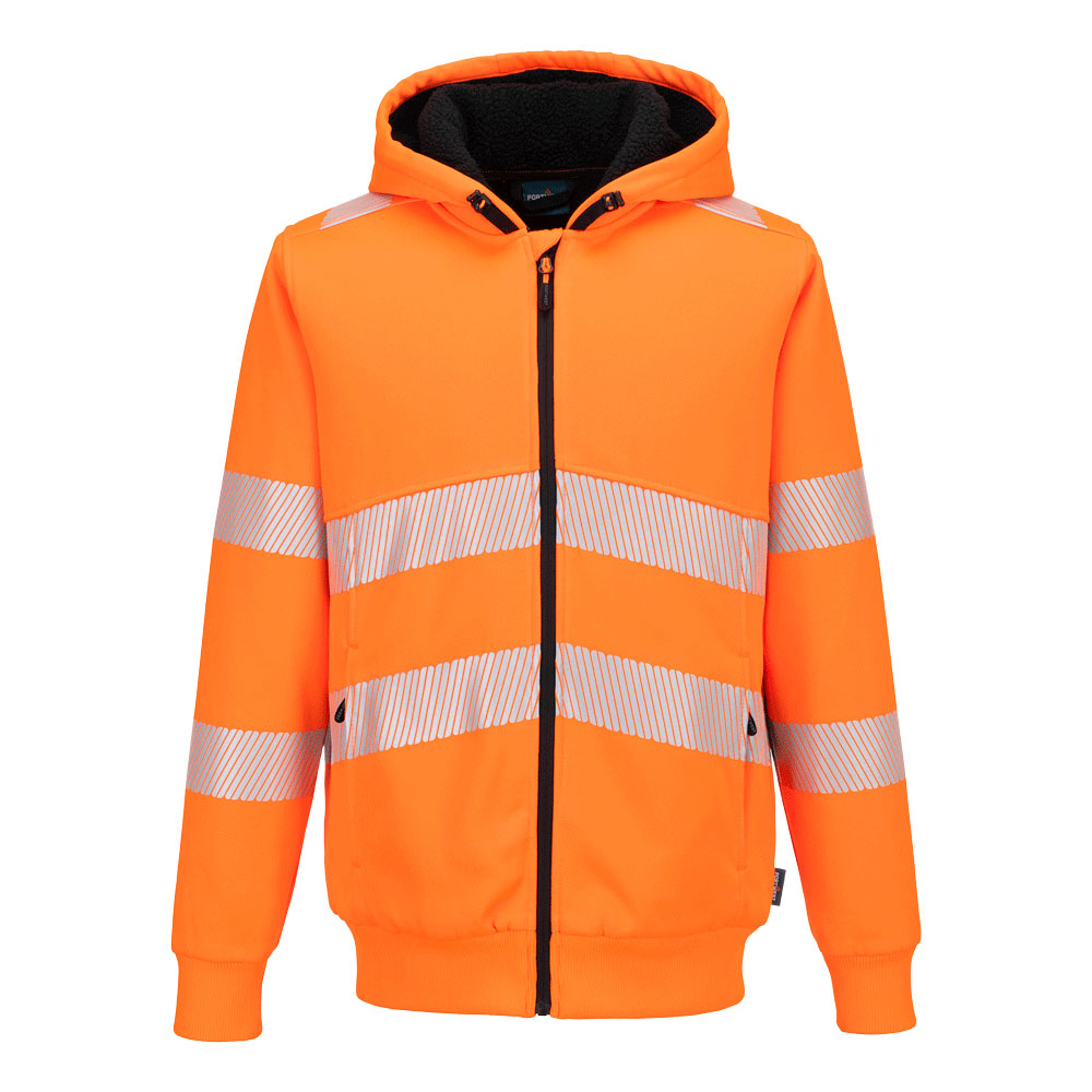 PW321 Hi-Vis vetoketjullinen talvihuppari