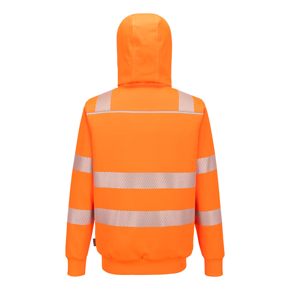 PW321 Hi-Vis vetoketjullinen talvihuppari - Oranssi