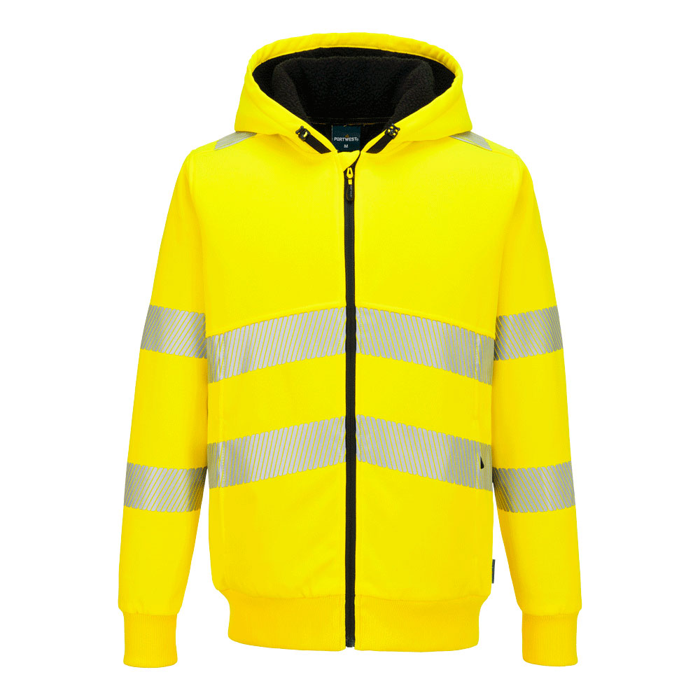 PW321 Hi-Vis vetoketjullinen talvihuppari