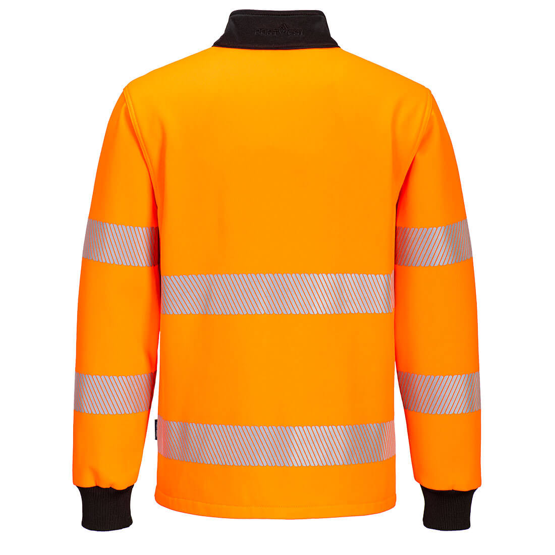 PW3 Hi-Vis 1/4 vetoketju College-pusero - Oranssi/musta