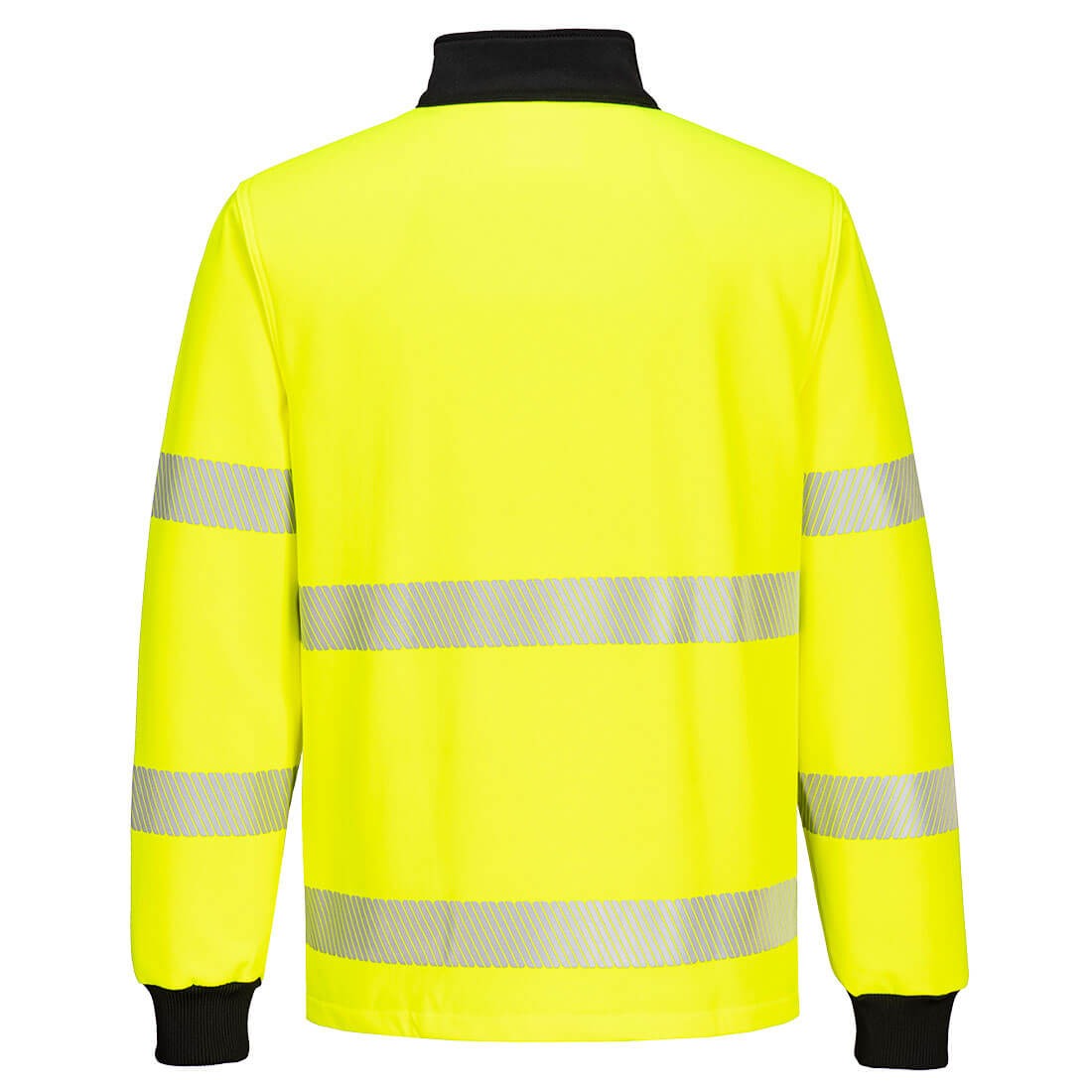 PW3 Hi-Vis 1/4 vetoketju College-pusero - Kelta/musta