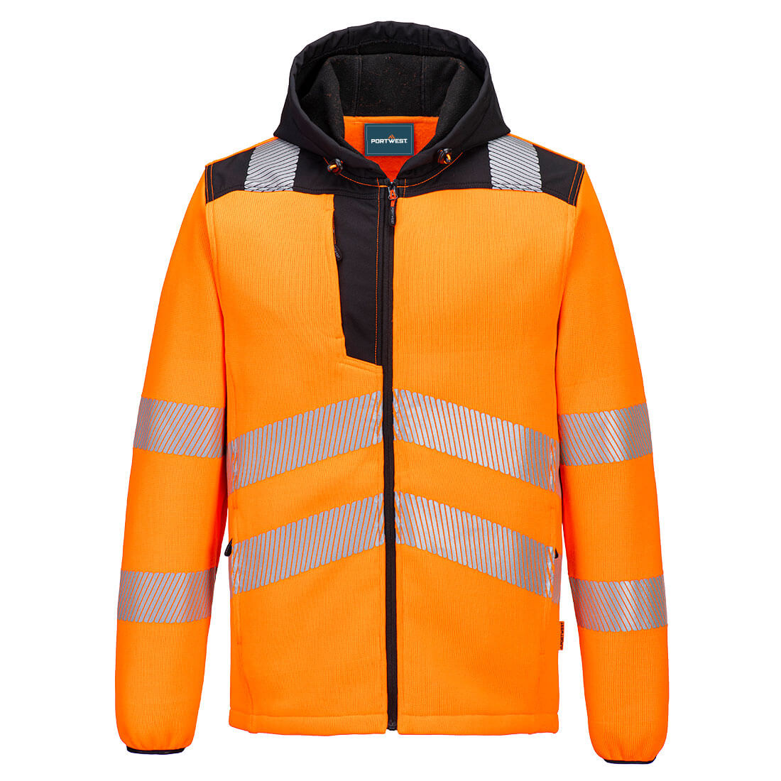 Hi-Vis tekninen fleece huppari