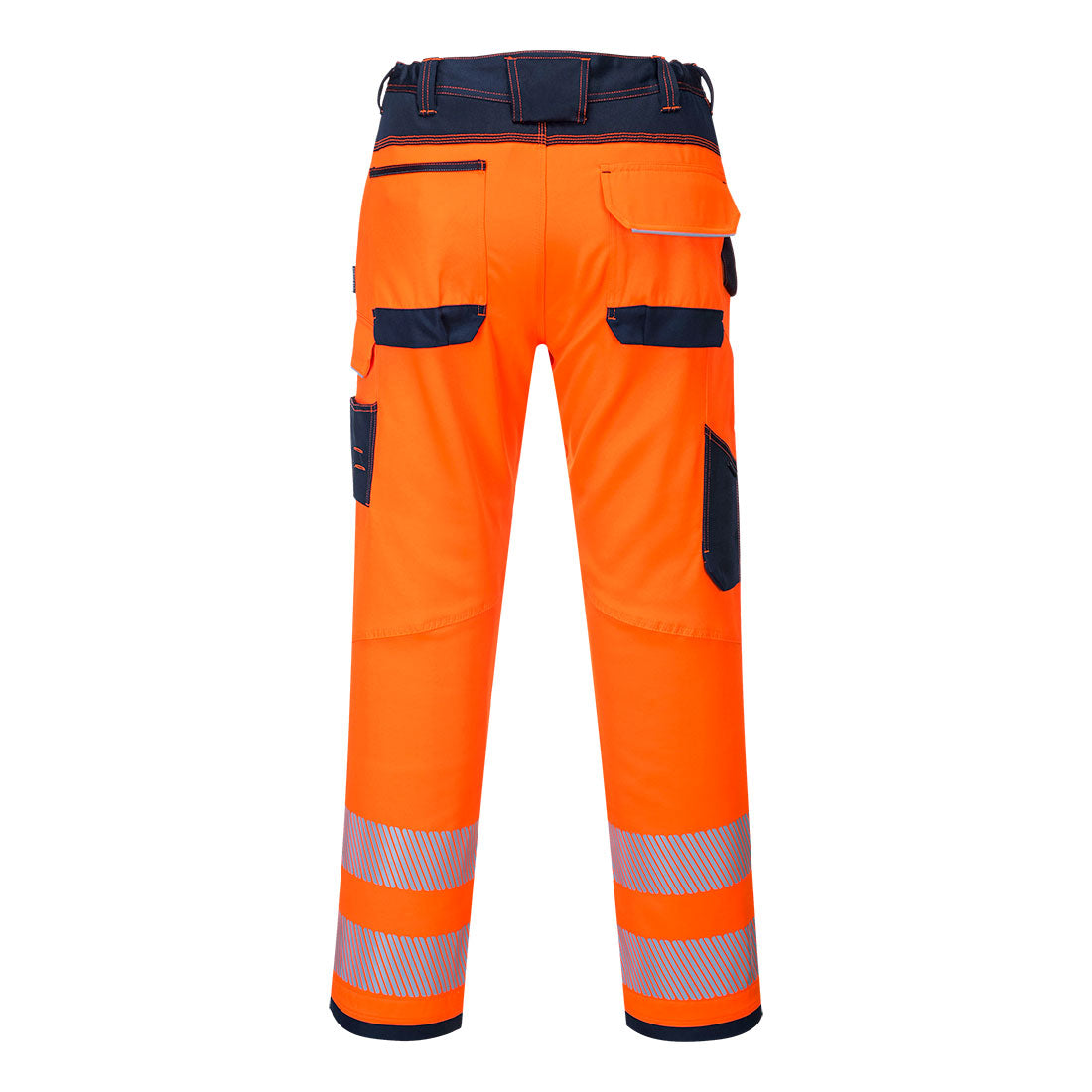 PW3 Hi-Vis työhousut - Oranssi/navy