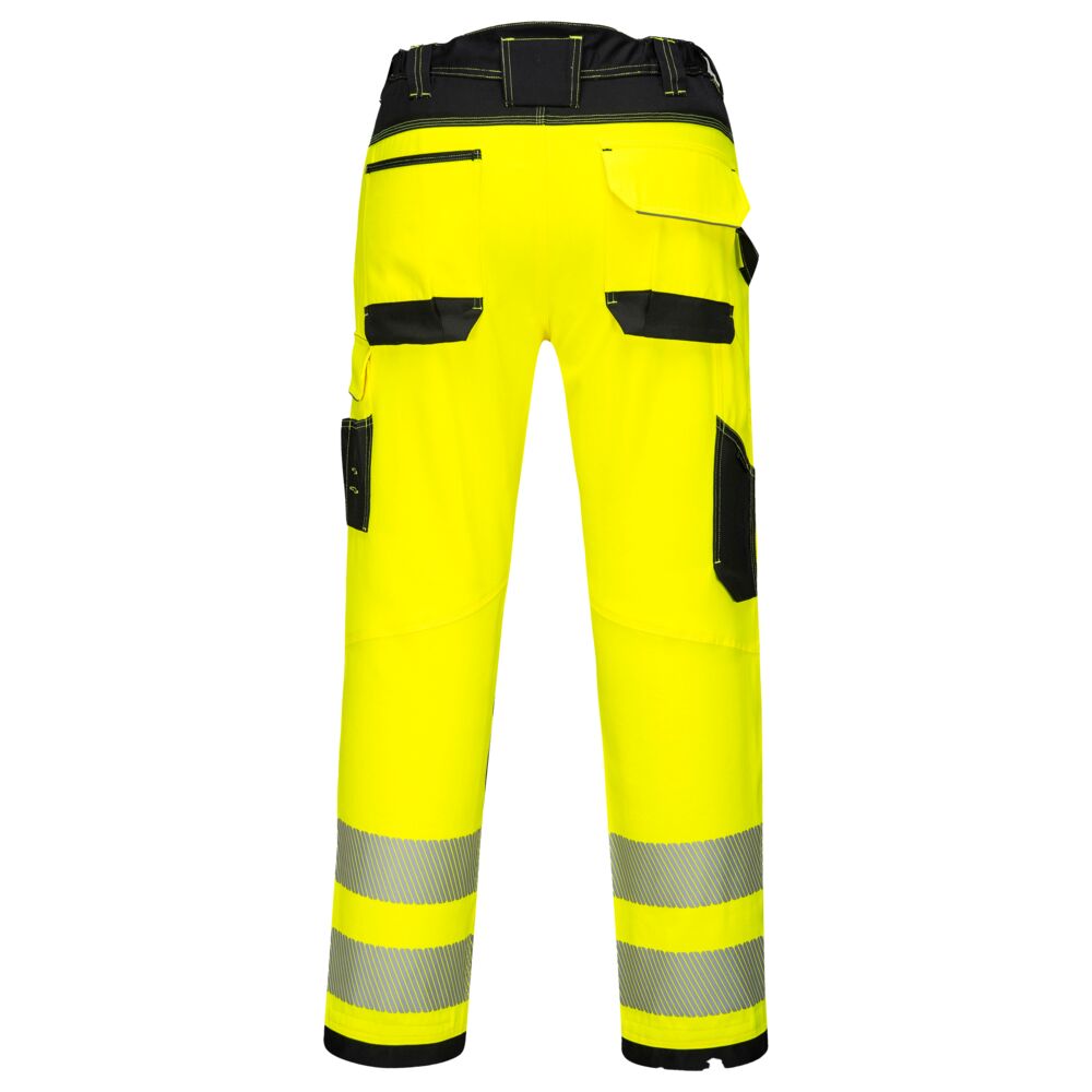 PW3 Hi-Vis työhousut - Kelta/musta