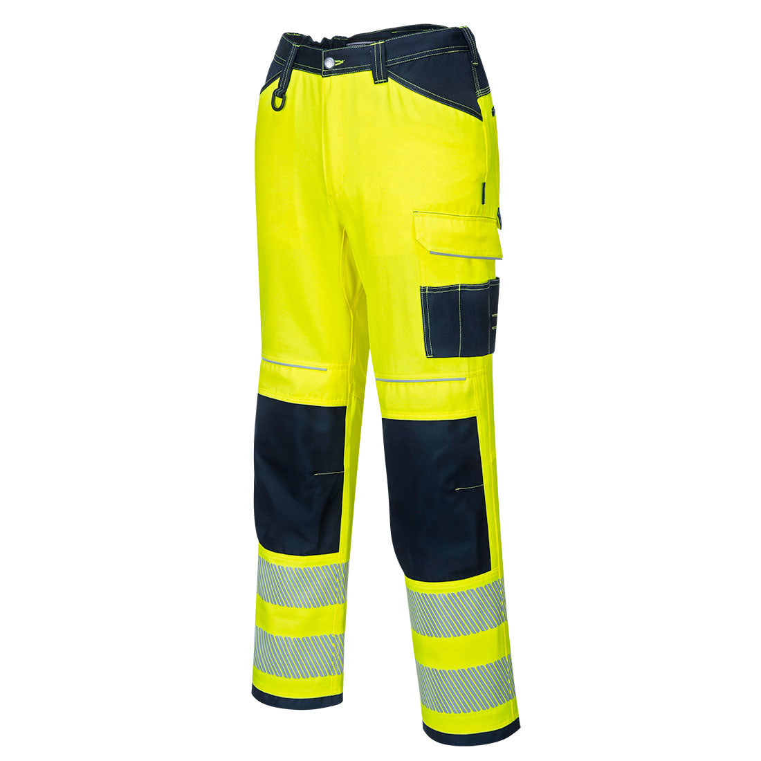 PW3 Hi-Vis työhousut - Kelta/navy