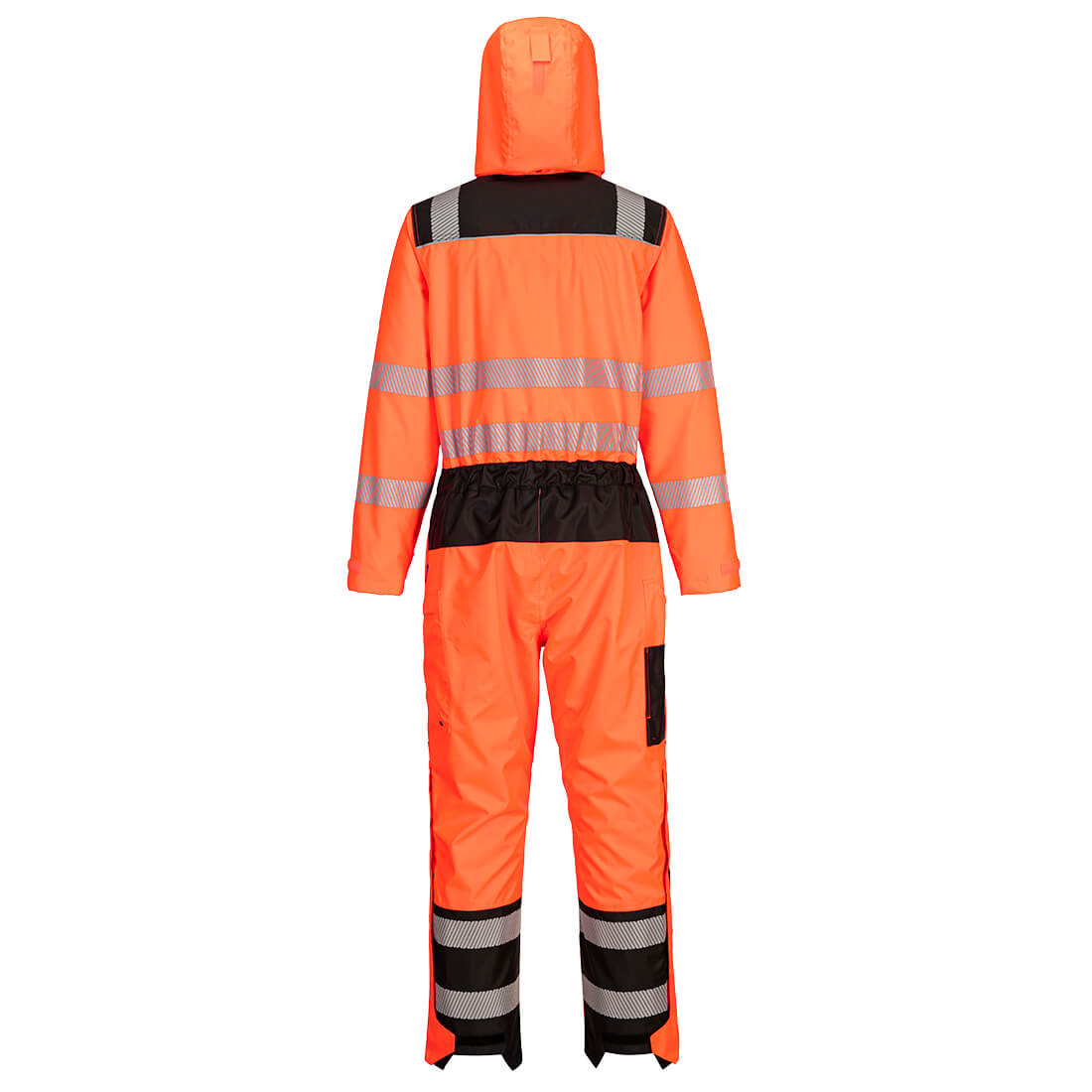 PW3 Sateenpitävä Hi-Vis haalari - Oranssi/musta